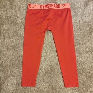 Gymshark Cropped Legging - Moroccan Brick/Peach Bellini - Women's Size Large